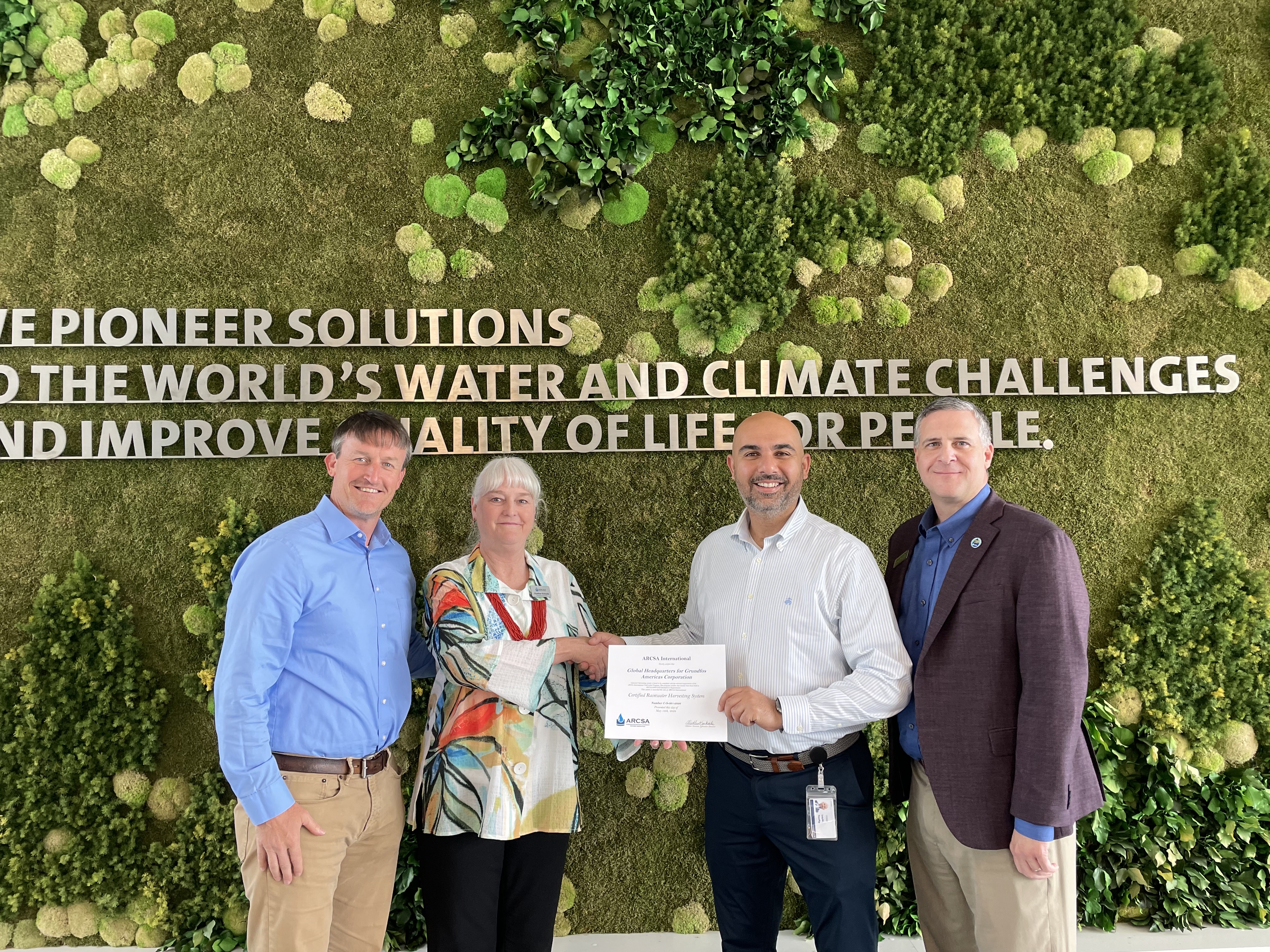 First Certified Rainwater Harvesting System Recognized